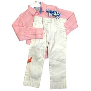 CLASS CLUB 3/3T Boy's Shirt, Tie & Dress Pants - 3 Piece Set